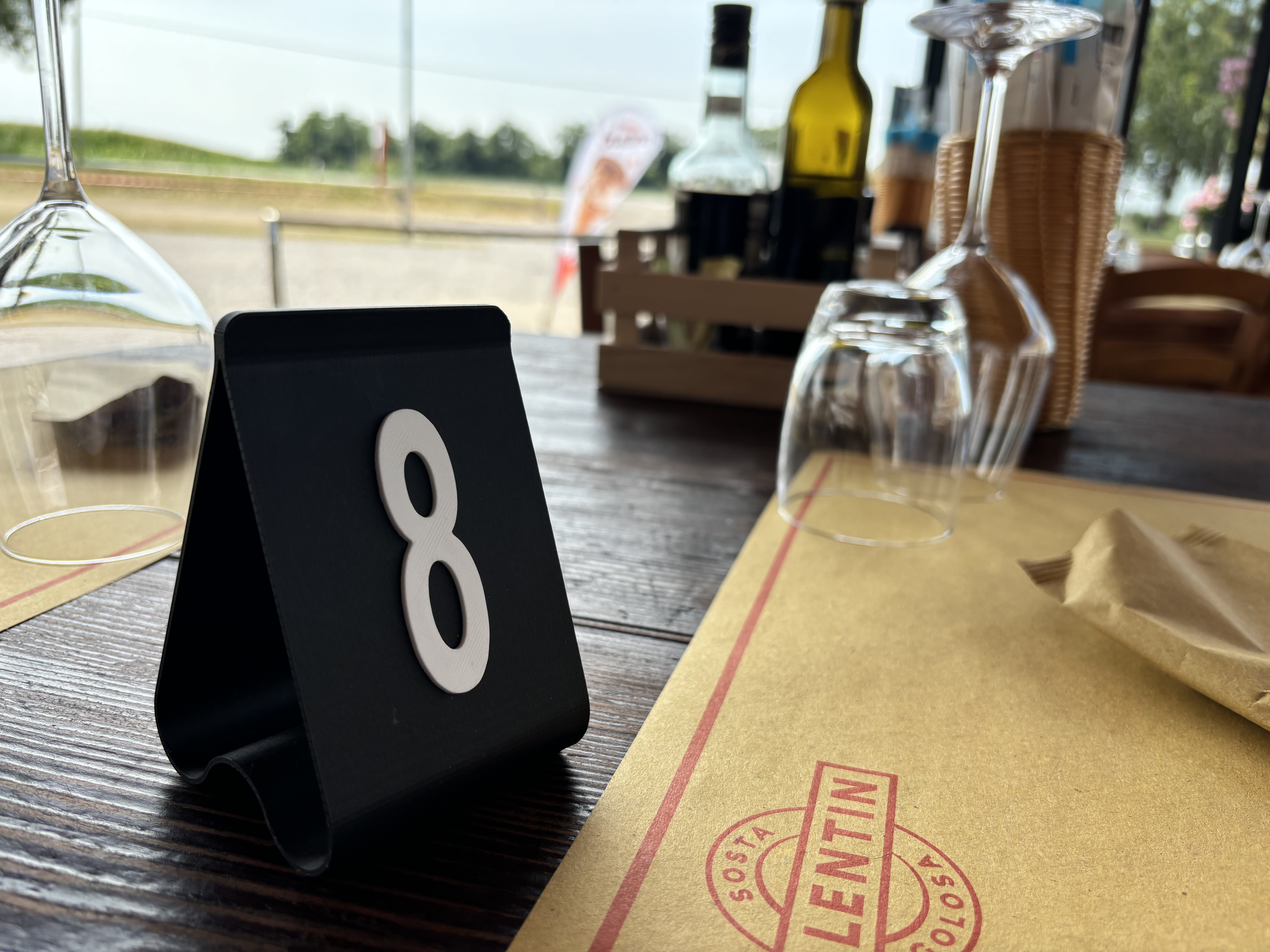 Stampa 3D - Porta-numero personalizzato per ristoranti